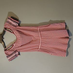 Cat & Jack Striped Off the Shoulder Romper